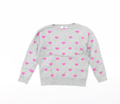 Gap Girls Grey   Pullover Jumper Size S