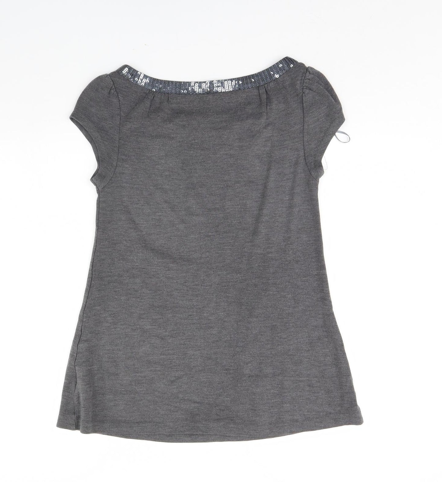 Womens UK Size M H&M Grey Basic Blouse