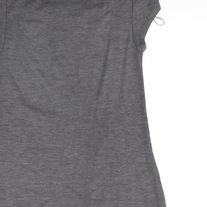 Womens UK Size M H&M Grey Basic Blouse