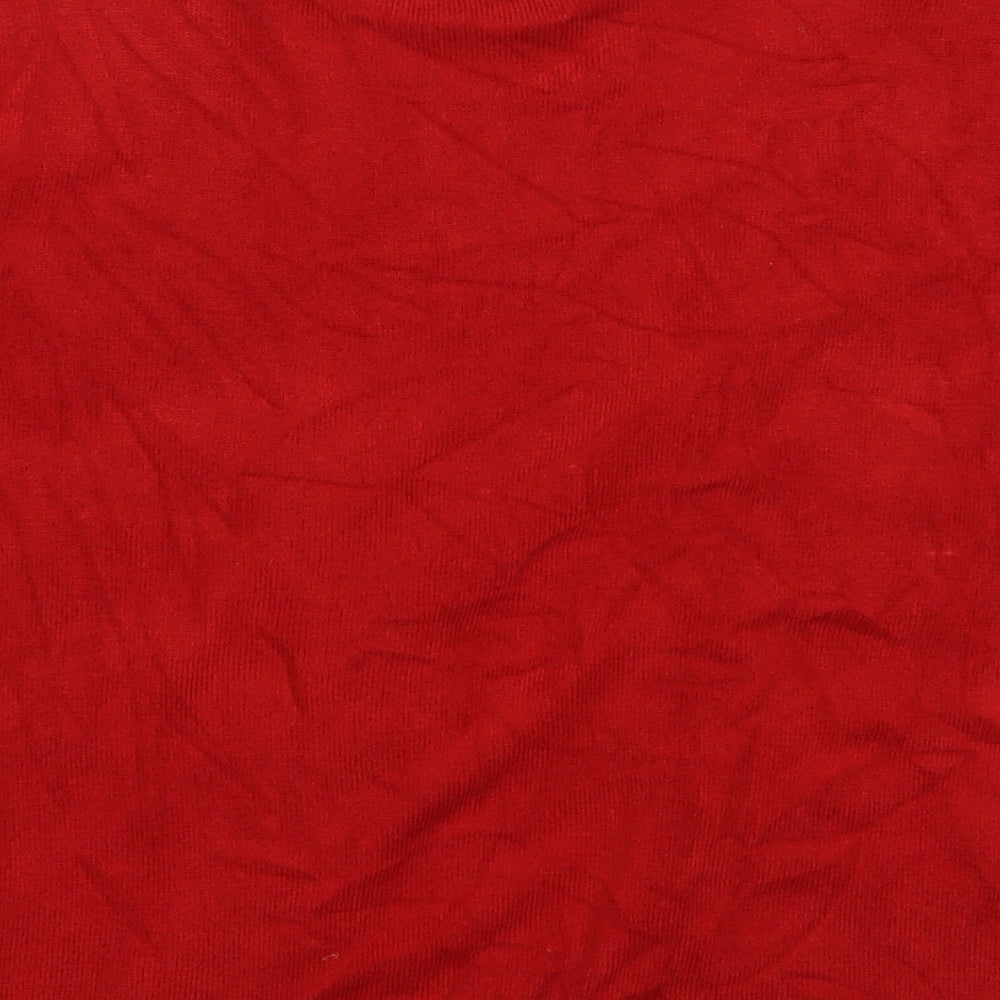 Womens UK Size S Bonmarché Red Shrug Jumper