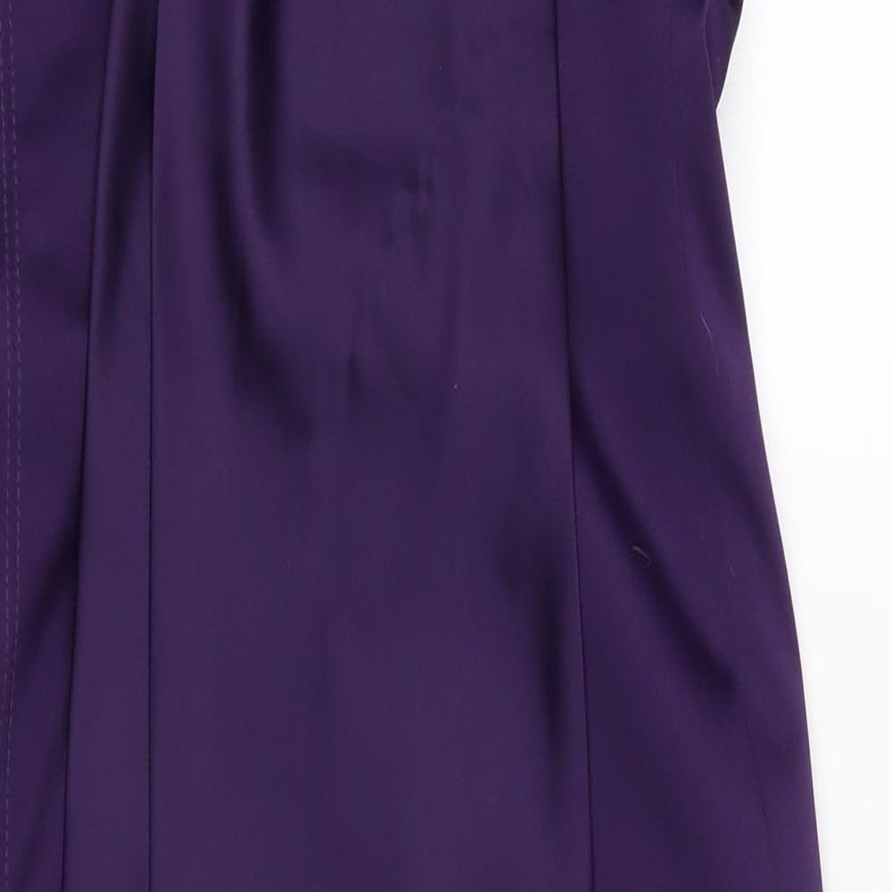Atmosphere Womens Purple   Ball Gown  Size 8  - Strapless Dress Purple with Bow Front