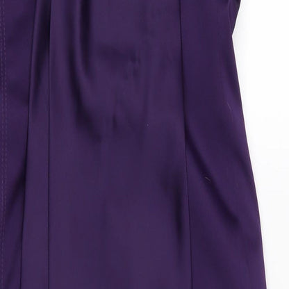 Atmosphere Womens Purple   Ball Gown  Size 8  - Strapless Dress Purple with Bow Front