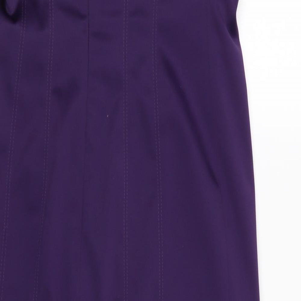 Atmosphere Womens Purple   Ball Gown  Size 8  - Strapless Dress Purple with Bow Front