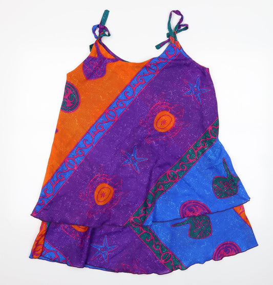 Womens Multicoloured   Slip Dress    - Spaghetti Straps