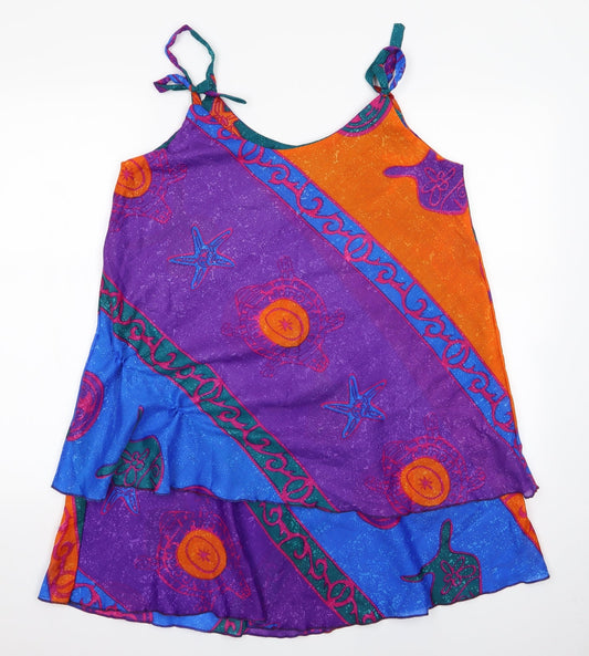 Womens Multicoloured   Slip Dress    - Spaghetti Straps