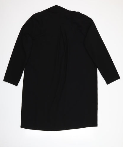 DOROTHEY PERKINS Womens Black   Jacket  Size 14  - Black, non fastening, lightweight longline jacket