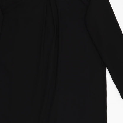 DOROTHEY PERKINS Womens Black   Jacket  Size 14  - Black, non fastening, lightweight longline jacket
