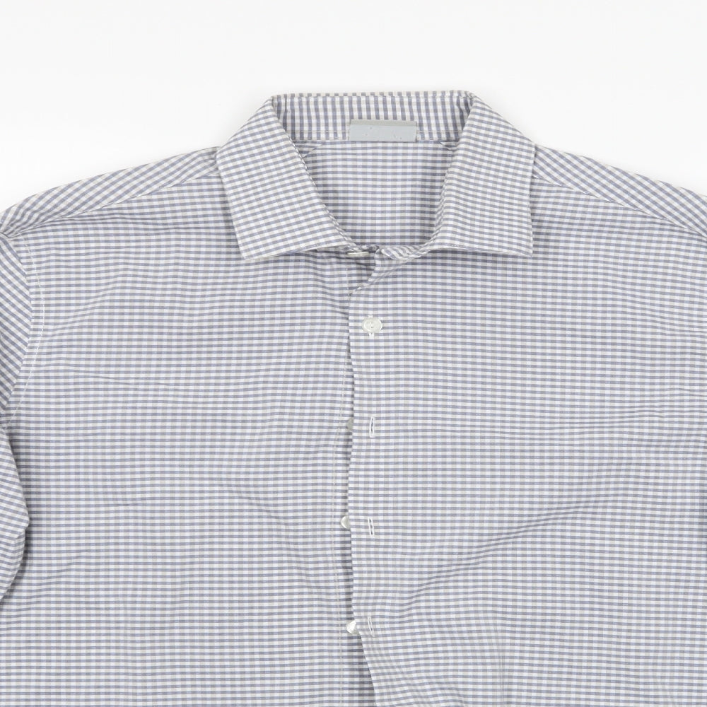Mens UK Size  Kenneth Cole Multicoloured  Button-Up Long Sleeve Casual Shirt