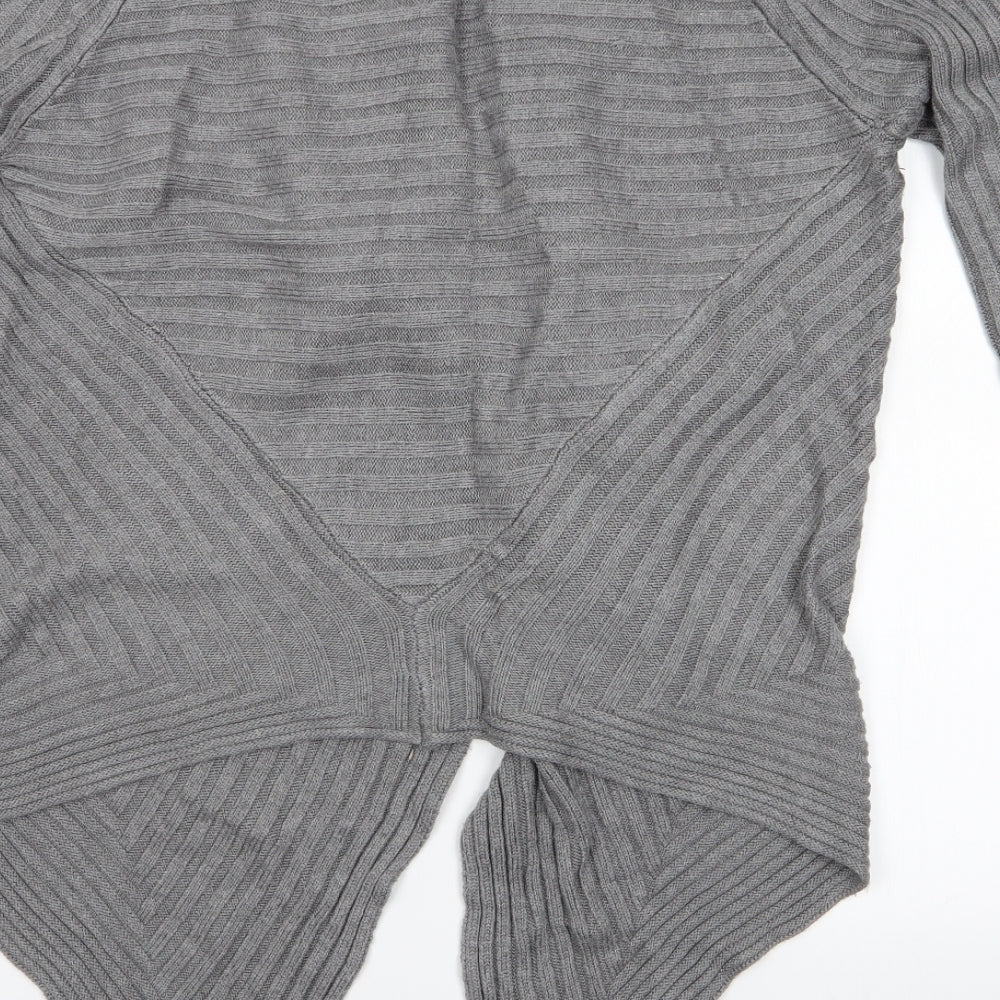 Womens UK Size S Preview Grey Cardigan Jumper
