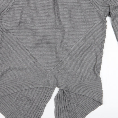 Womens UK Size S Preview Grey Cardigan Jumper