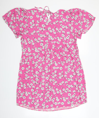 George Womens Pink Floral  A-Line    - George Pink Dress Floral