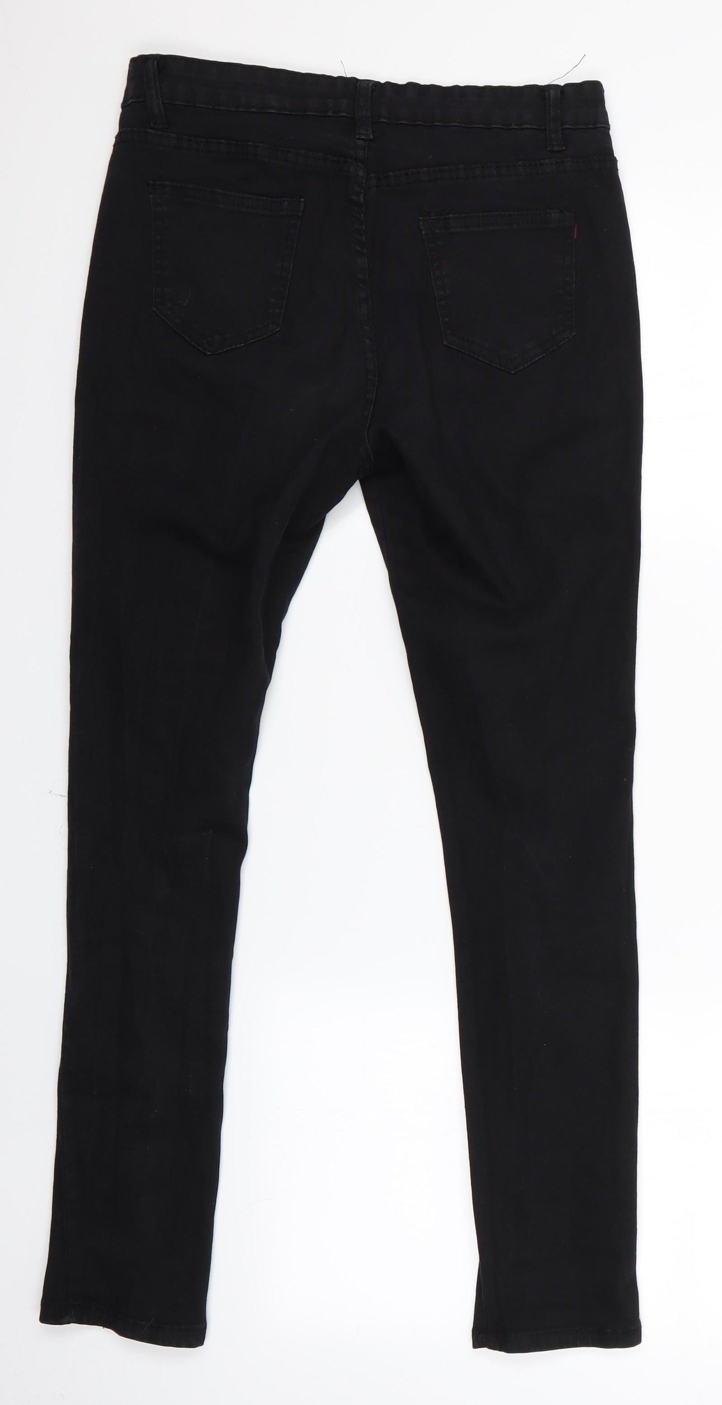 Womens UK Size 28 Preworn Slim Fit Skinny Black Jeans