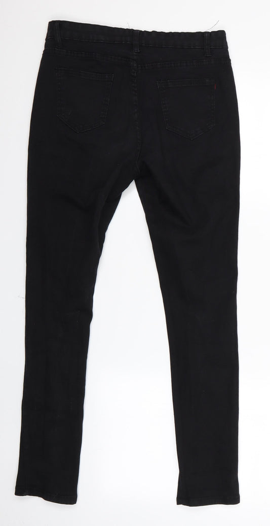 Womens UK Size 28 Preworn Slim Fit Skinny Black Jeans