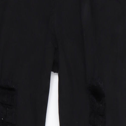 Womens UK Size 28 Preworn Slim Fit Skinny Black Jeans