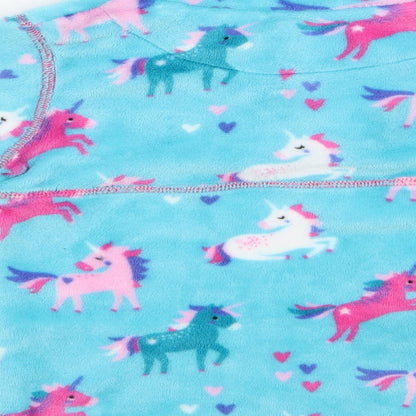 Equitech Girls Multicoloured Animal Print  Pullover Casual Size XL  - Unicorn logo Fleece