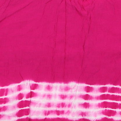 Womens UK Size 12 Roman Pink Basic Blouse