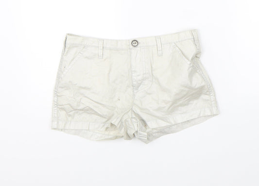 George Womens Grey   Hot Pants Shorts Size 4