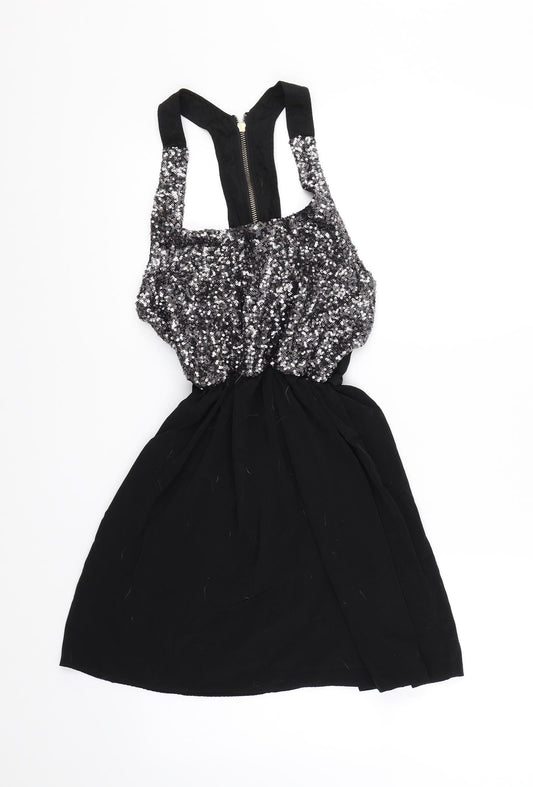 Oh My Love Womens Black   A-Line  Size S