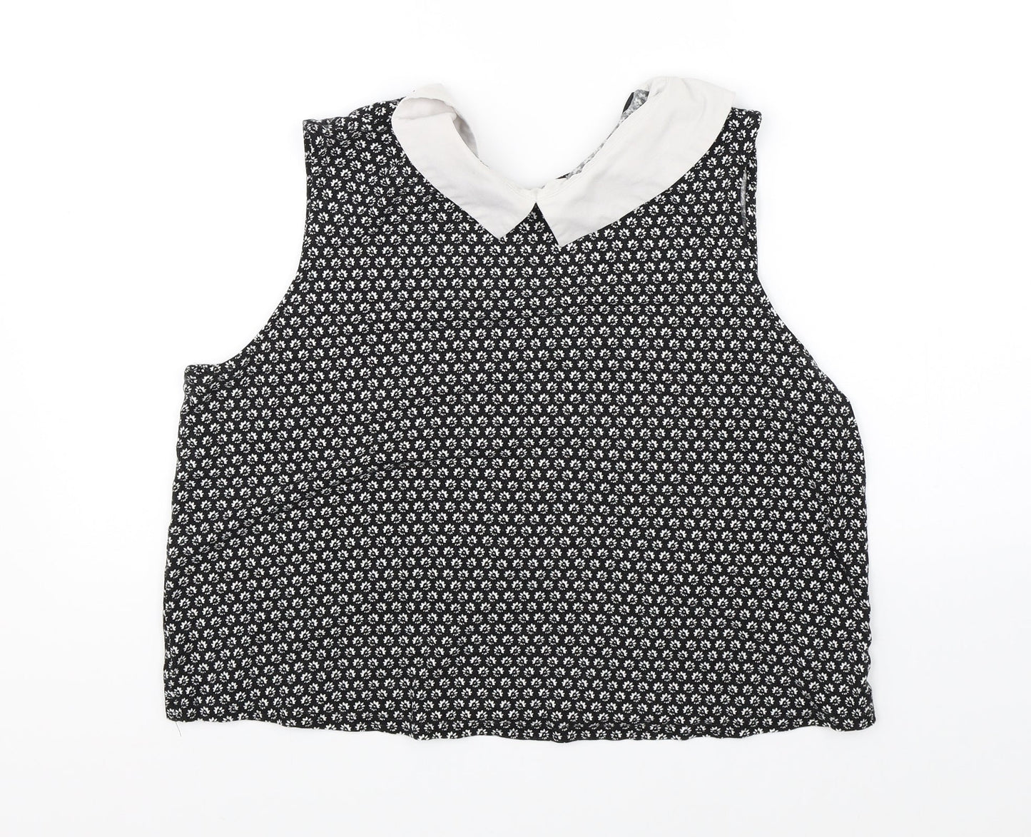 Womens UK Size 16 New Look Black Basic Blouse