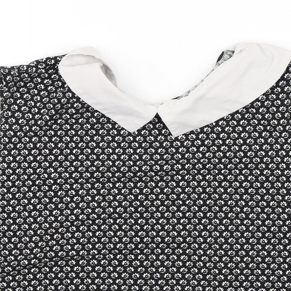 Womens UK Size 16 New Look Black Basic Blouse