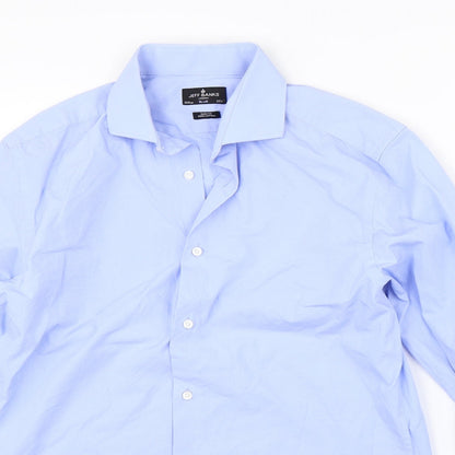Mens UK Collar Size 15.5 Debenhams Smart Blue  Dress Shirt