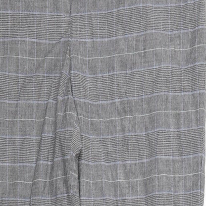Womens UK Size 14 CC Regular Fit Dress Pants Grey Trousers