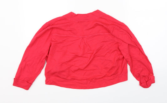 Womens UK Size M Wallis Pink Cardigan Jumper