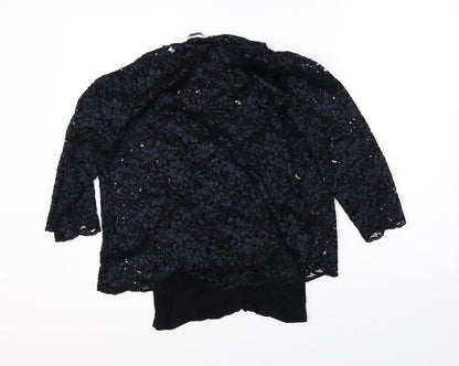 Womens UK Size 12 Marks & Spencer Blue Basic Blouse