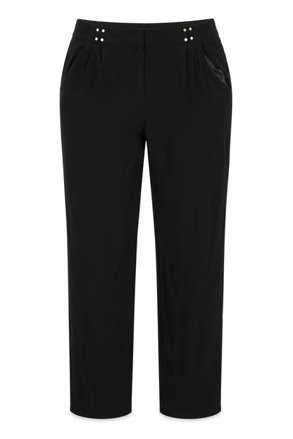 Womens UK Size 12 Marks & Spencer Regular Fit Dress Pants Black Trousers
