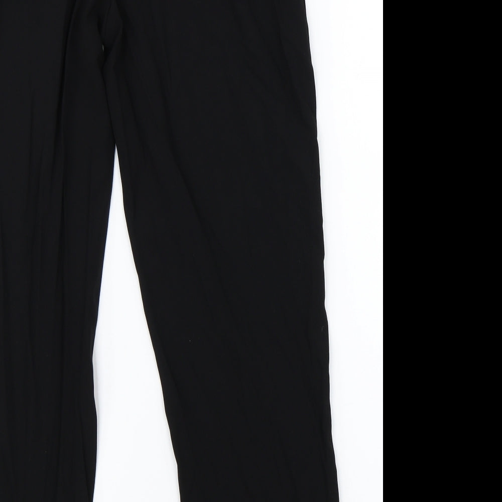 Womens UK Size 12 Marks & Spencer Regular Fit Dress Pants Black Trousers