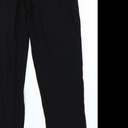 Womens UK Size 12 Marks & Spencer Regular Fit Dress Pants Black Trousers