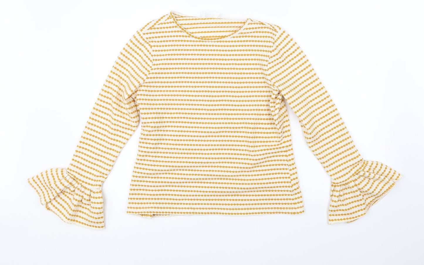 Womens UK Size L Savida Yellow Basic Blouse