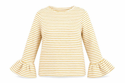 Womens UK Size L Savida Yellow Basic Blouse