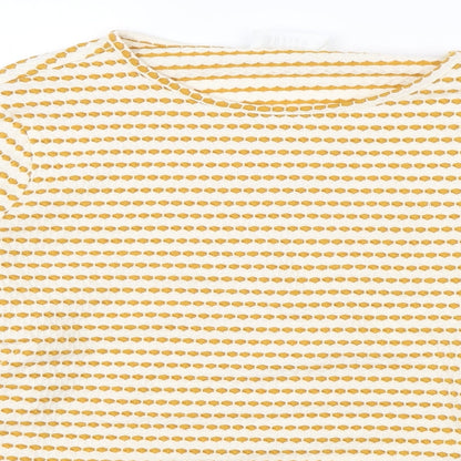 Womens UK Size L Savida Yellow Basic Blouse