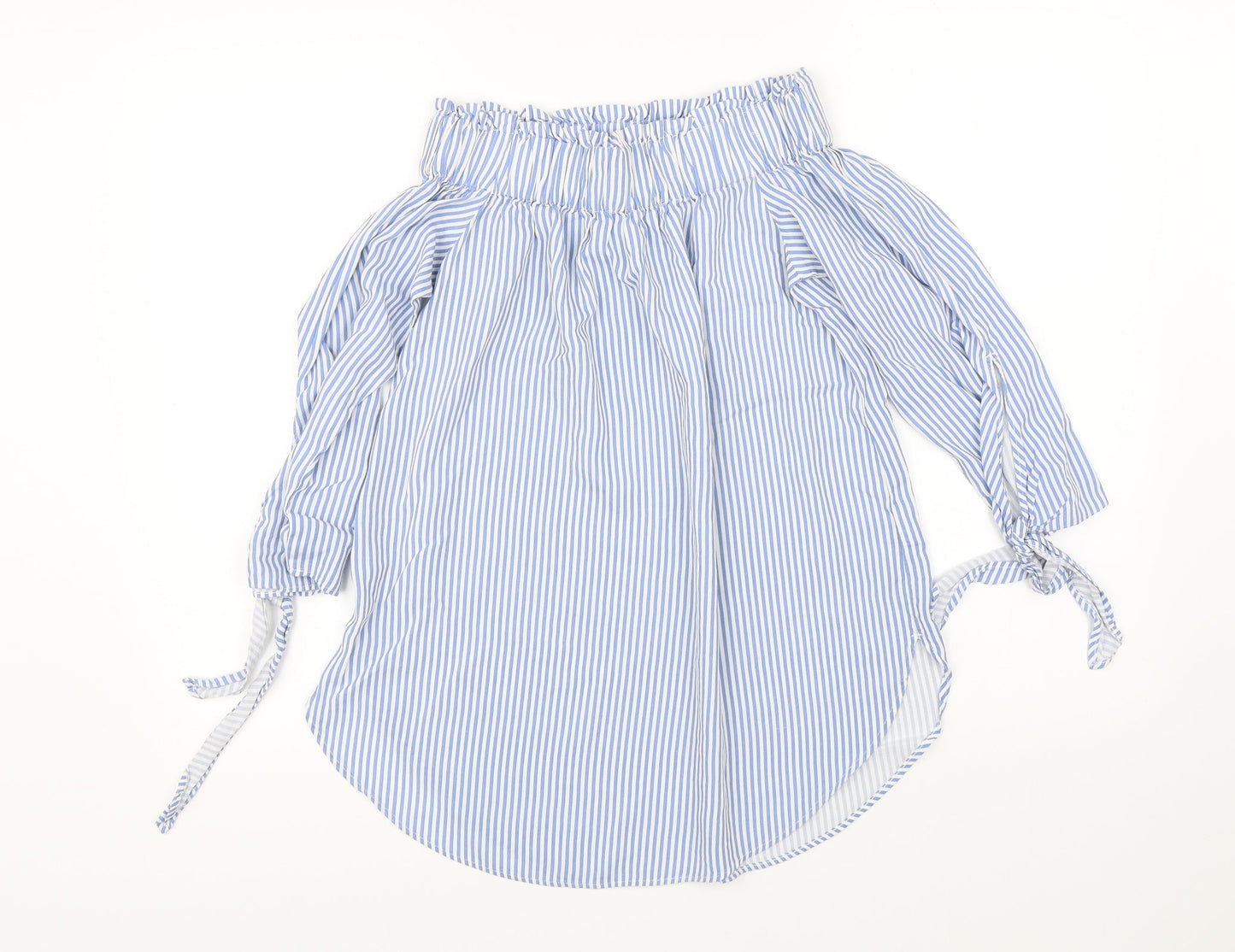 Womens UK Size 4 H&M Blue Basic Blouse