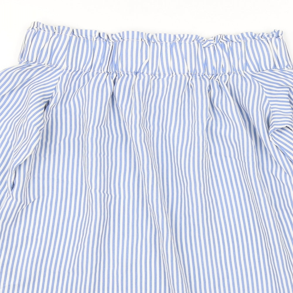 Womens UK Size 4 H&M Blue Basic Blouse