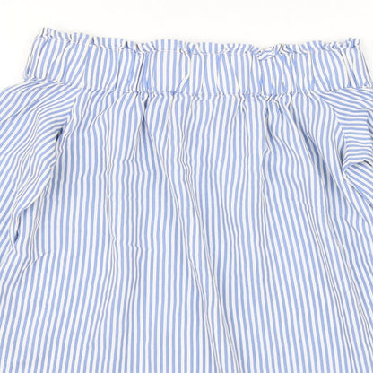 Womens UK Size 4 H&M Blue Basic Blouse