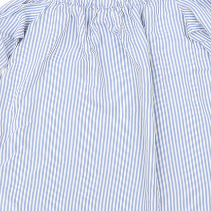 Womens UK Size 4 H&M Blue Basic Blouse