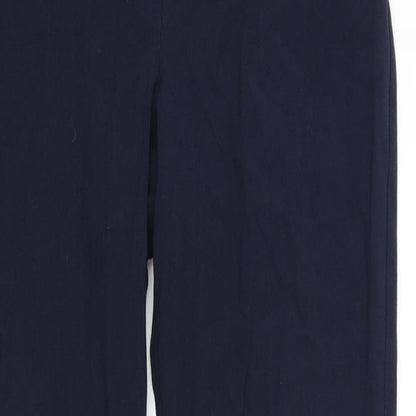 Womens UK Size 10 Marks & Spencer Regular Fit Dress Pants Blue Trousers
