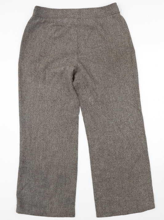 Mia Moda Womens Brown   Trousers  Size 16 L28 in