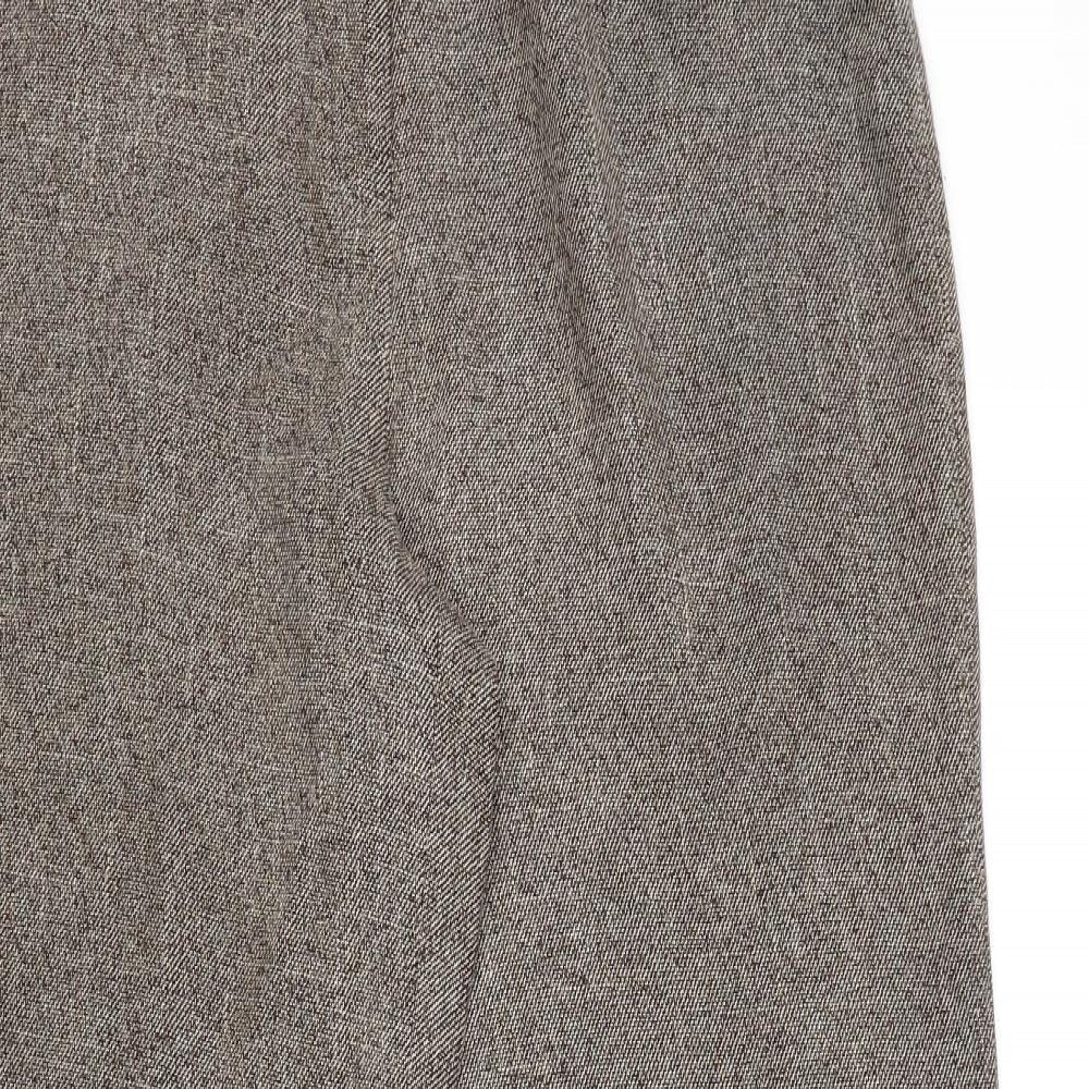 Mia Moda Womens Brown   Trousers  Size 16 L28 in
