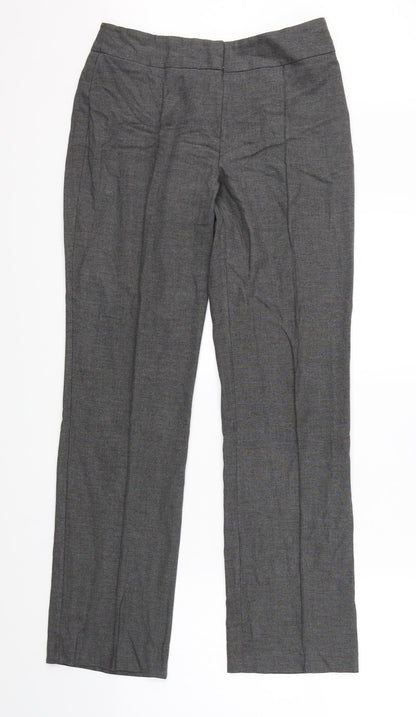 Womens UK Size 10 Linea Regular Fit Dress Pants Grey Trousers