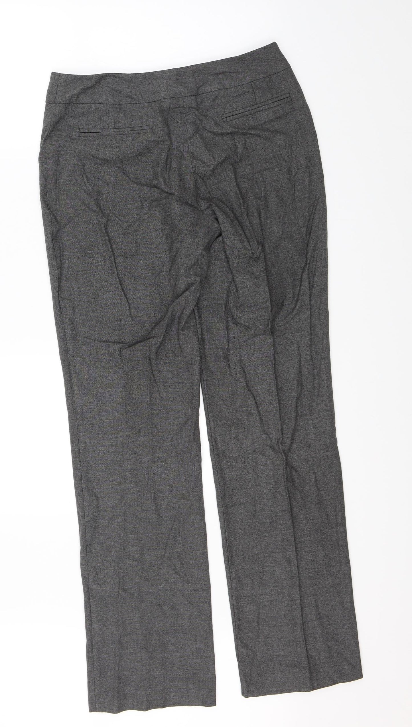 Womens UK Size 10 Linea Regular Fit Dress Pants Grey Trousers