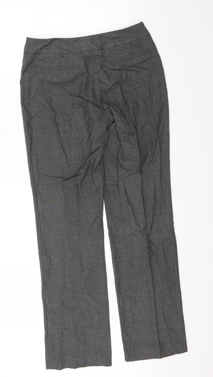 Womens UK Size 10 Linea Regular Fit Dress Pants Grey Trousers
