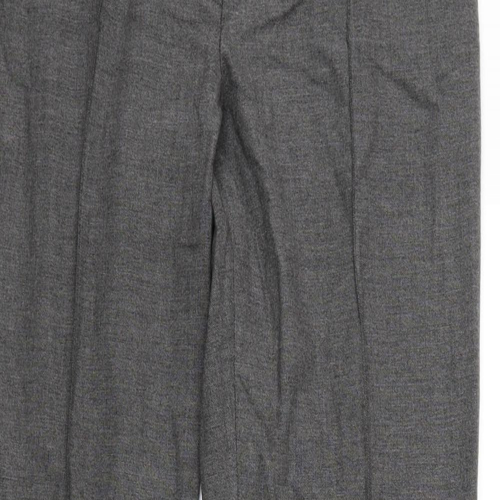 Womens UK Size 10 Linea Regular Fit Dress Pants Grey Trousers
