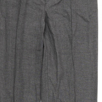 Womens UK Size 10 Linea Regular Fit Dress Pants Grey Trousers