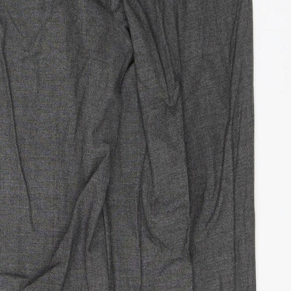Womens UK Size 10 Linea Regular Fit Dress Pants Grey Trousers