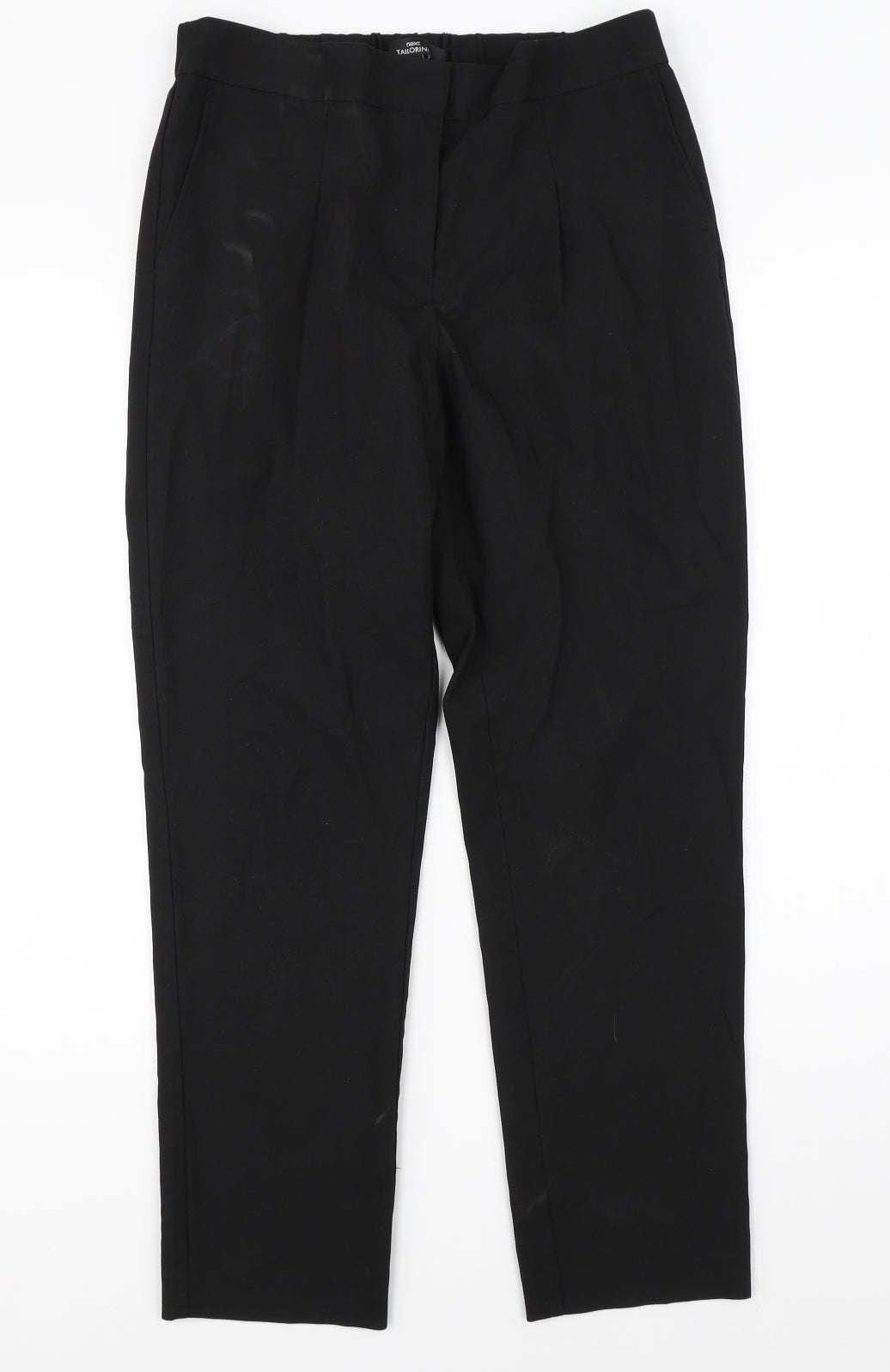 Womens UK Size 10 NEXT Regular Fit Dress Pants Black Trousers