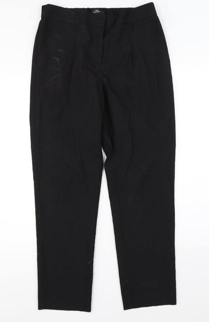 Womens UK Size 10 NEXT Regular Fit Dress Pants Black Trousers