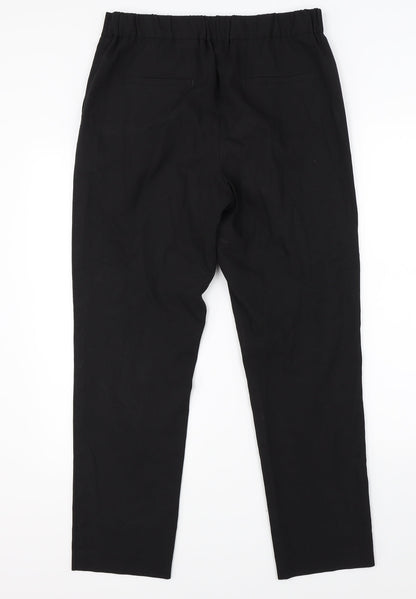 Womens UK Size 10 NEXT Regular Fit Dress Pants Black Trousers